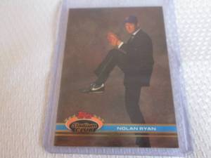 lot 58 image: 1991 Stadium Club Nolan Ryan Card...