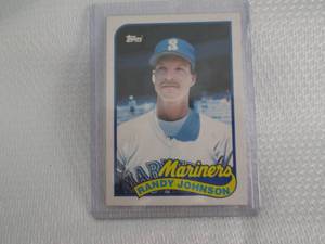 lot 73 image: 1989 Topps Randy Johnson Rookie Car...