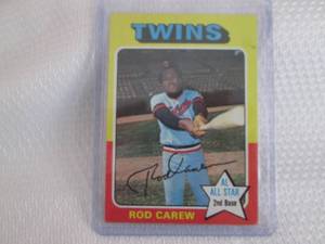 lot 126 image: 1975 Topps Rod Carew Card...