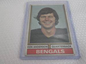 lot 130 image: 1974 Topps Ken Anderson Card...