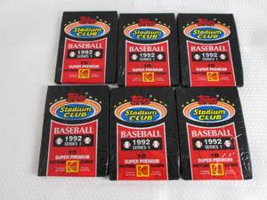lot 153 image: 6-1992 Stadium Club Series 1 Baseba...