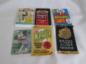 lot 157 image: 6-Assorted SportCard Packs...