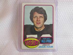 lot 197 image: 1976 Topps Jack Ham Card...