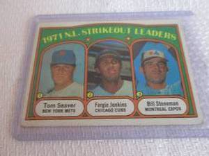 lot 208 image: 1972 Topps Tom Seaver Strikeout Lea...