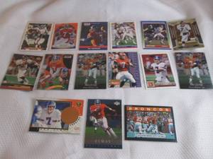 lot 214 image: Assorted John Elway Cards...