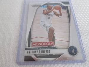 lot 262 image: 2024-25 Prizm Anthony Edwards Card...