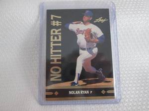 lot 268 image: 1991 Leaf Nolan Ryan Gold Moments C...