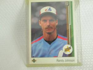 lot 271 image: 1989 Upper Deck Randy Johnson Rooki...