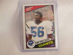 lot 273 image: 1984 Topps Lawrence Taylor Card...