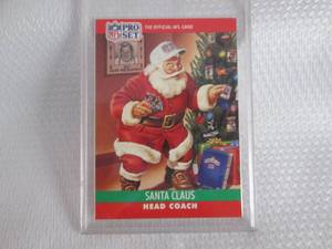 lot 278 image: 1990 Pro Set Santa Claus Card...