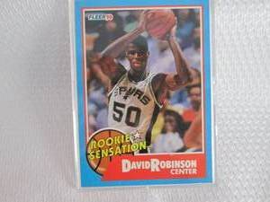 lot 281 image: 1990 Fleer David Robinson Rookie Se...