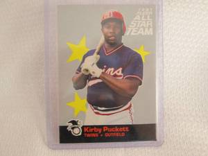 lot 300 image: 1987 Fleer Kirby Puckett All Star T...