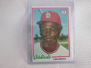 lot 301 image: 1978 Topps Lou Brock Card...