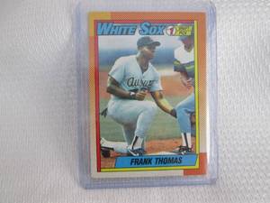 lot 303 image: 1990 Topps Frank Thomas Rookie Card...