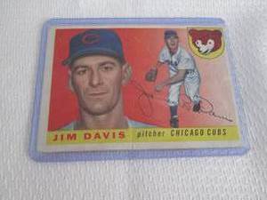 lot 318 image: 1955 Topps Jim Davis Rookie Card...