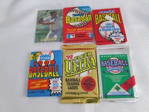 lot 333 image: 6-Assorted Baseball Packs...