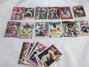 lot 347 image: Assorted Deion Sanders Cards...