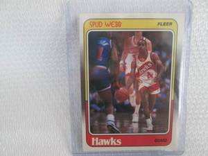 lot 355 image: 1988-89 Fleer Spud Webb Card...