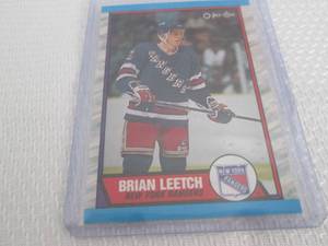 lot 386 image: 1989-90 O-Pee-Chee Brian Leetch Roo...