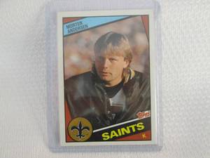 lot 412 image: 1984 Topps Morten Andersen Rookie C...