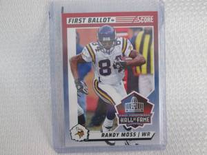 lot 413 image: 2024 Score Randy Moss First Ballot ...