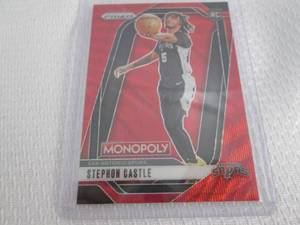 lot 415 image: 2024-25 Prizm Stephon Castle Monopo...