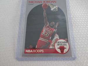 lot 418 image: 1990-91 Hoops Michael Jordan Card...