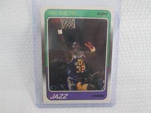 lot 434 image: 1988-89 Fleer Karl Malone Card...