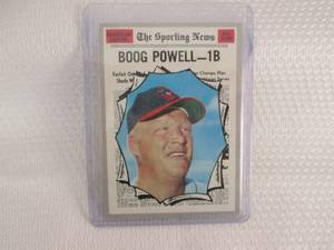 lot 437 image: 1970 Topps Boog Powell Card...