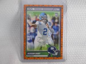 lot 444 image: 2025 Score Jaxson Dart Rookie Card...