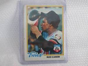 lot 446 image: 1978 Topps Rod Carew Card...