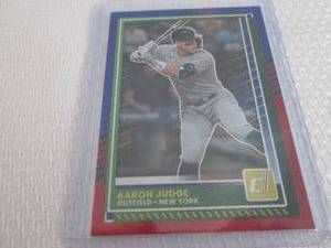 lot 449 image: 2025 Donruss Aaron Judge Red & Blue...