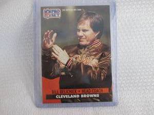 lot 456 image: 1991 Pro Set Bill Belichick Rookie ...