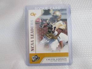 lot 458 image: 2007 Press Pass Calvin Johnson Rook...