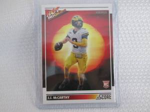 lot 470 image: 2024 Score JJ McCarthy Hot Rookies ...
