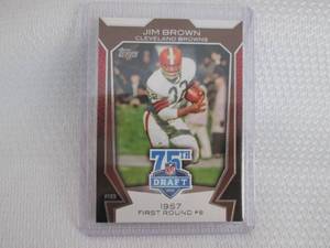 lot 471 image: 2010 Topps JIm Brown Card...