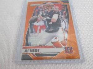 lot 472 image: 2024 Prizm Joe Burrow Orange Prizm ...