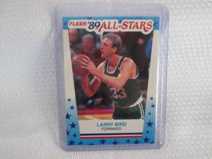lot 476 image: 1989-90 Fleer Larry Bird All Stars ...
