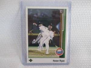 lot 479 image: 1989 Upper Deck Nolan Ryan Card...