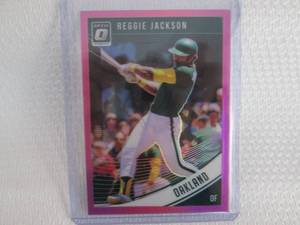 lot 481 image: 2018 Optic Reggie Jackson Pink Priz...