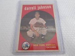 lot 496 image: 1959 Topps Darrell Johnson Card...