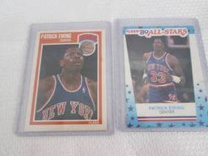 lot 498 image: 1989-90 Fleer Partrick Ewing Cards...