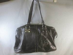 lot 45 image: (H-2) Michael Kors Leather Studded ...