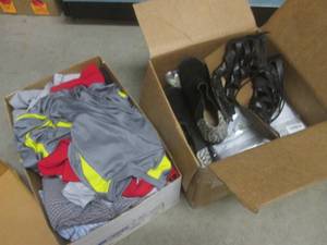 lot 98 image: (EC1) 2 Boxes of Assorted Clothes, ...