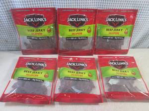 lot 182 image: (B-2) 6 Bags of Jack Links Jalapeno...