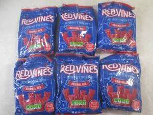 lot 187 image: (B-3) 6 Bags of RedVines Jumbo Twis...