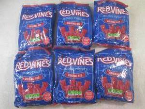 lot 188 image: (B-3) 6 Bags of RedVines Jumbo Twis...