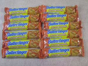 lot 195 image: (B-1) 12 Butterfinger Salted Carame...