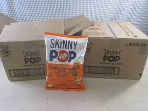 lot 212 image: (EC2) 24 Bags of Skinny Pop Cheddar...