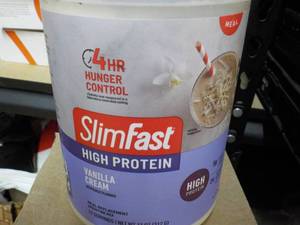 lot 37 image: 11 oz Slim Fast Vanilla Cream - use...